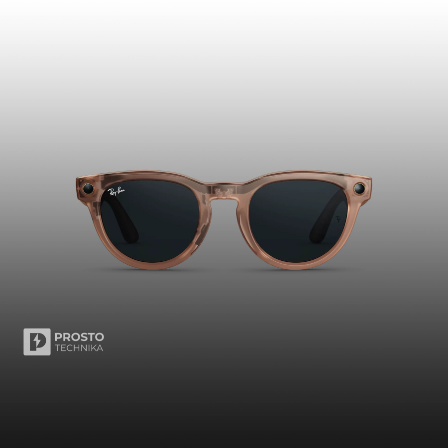 Ray-Ban Headliner (Gen 2) Матовый Прозрачно-Коричневый с Прозрачно-Серыми Линзами